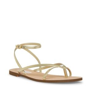 Steve Madden Amuse Gold Sandal Size 6 NEW